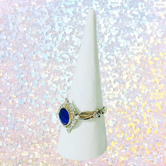 BP Genuine Lapis Quartz Ring - Rose Gold Plating (Size 9) - Picture 4 of 7